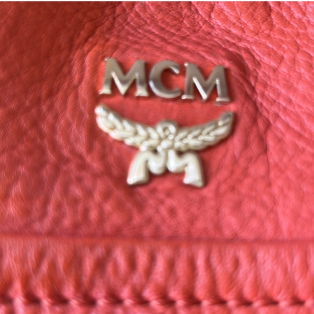 MCM EUC Orange Leather Women's Bag - Picture 3 of 14